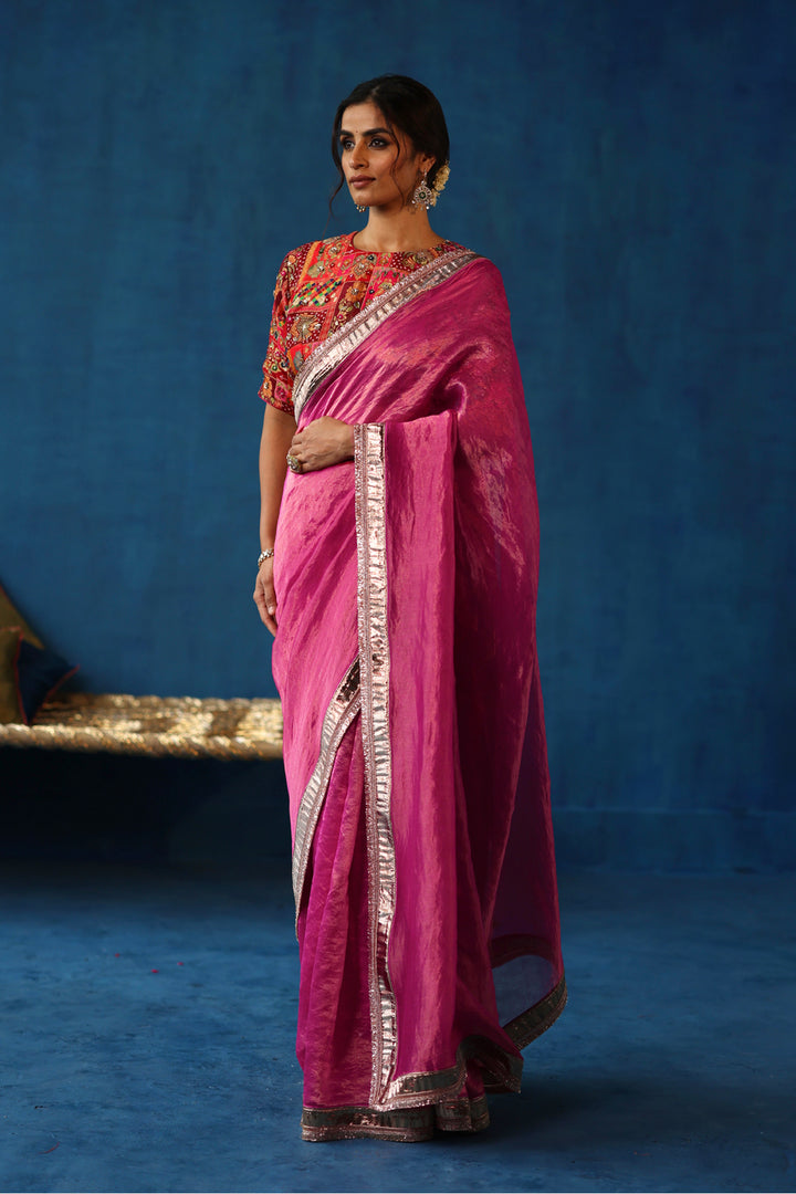 Sharbat Fuchsia Saree