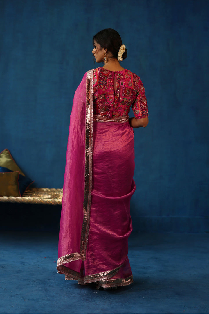 Sharbat Fuchsia Saree