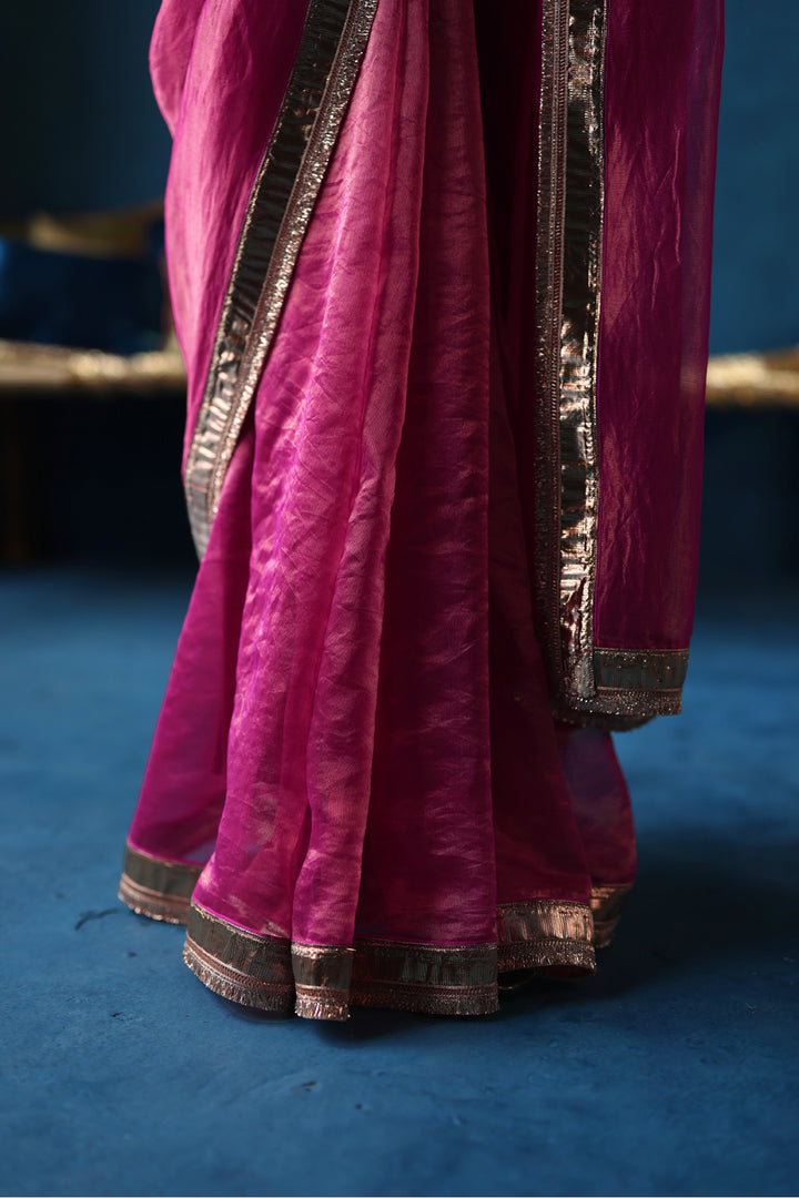 Sharbat Fuchsia Saree