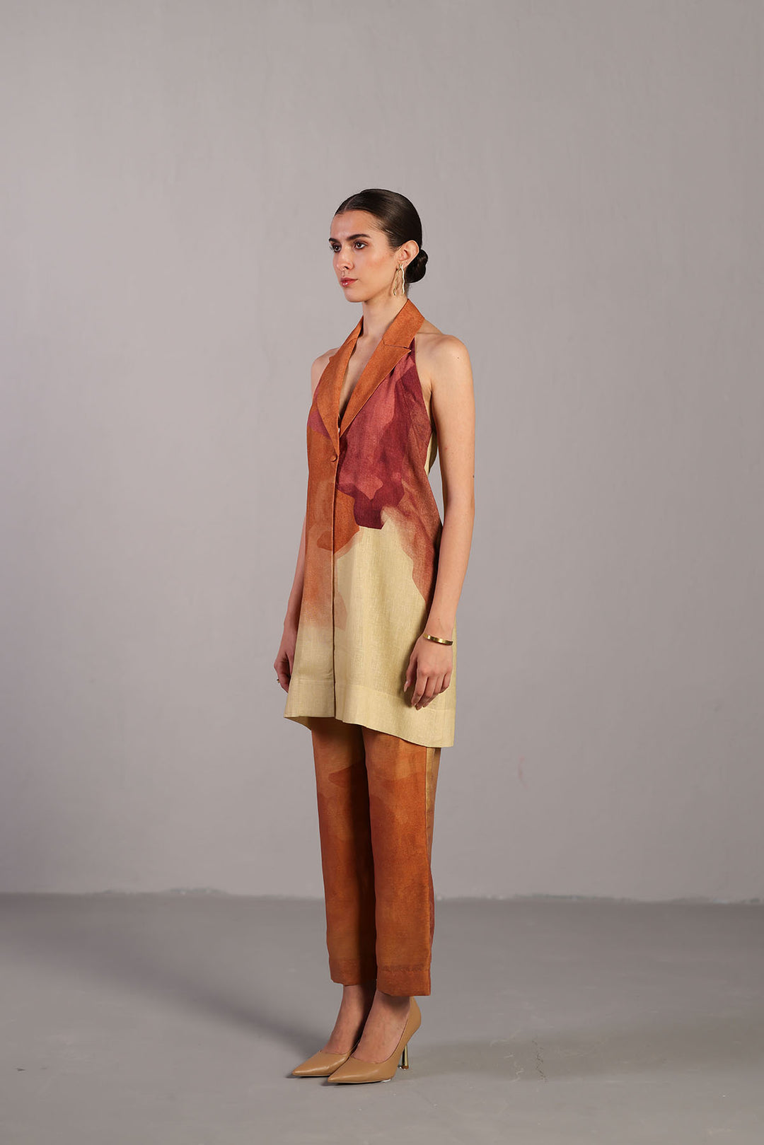 Diffuse wine & cream Co-ord set