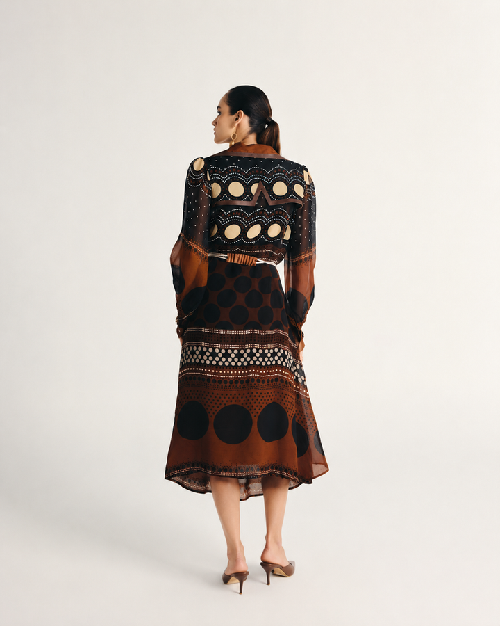 Muneera Trench Coat Set