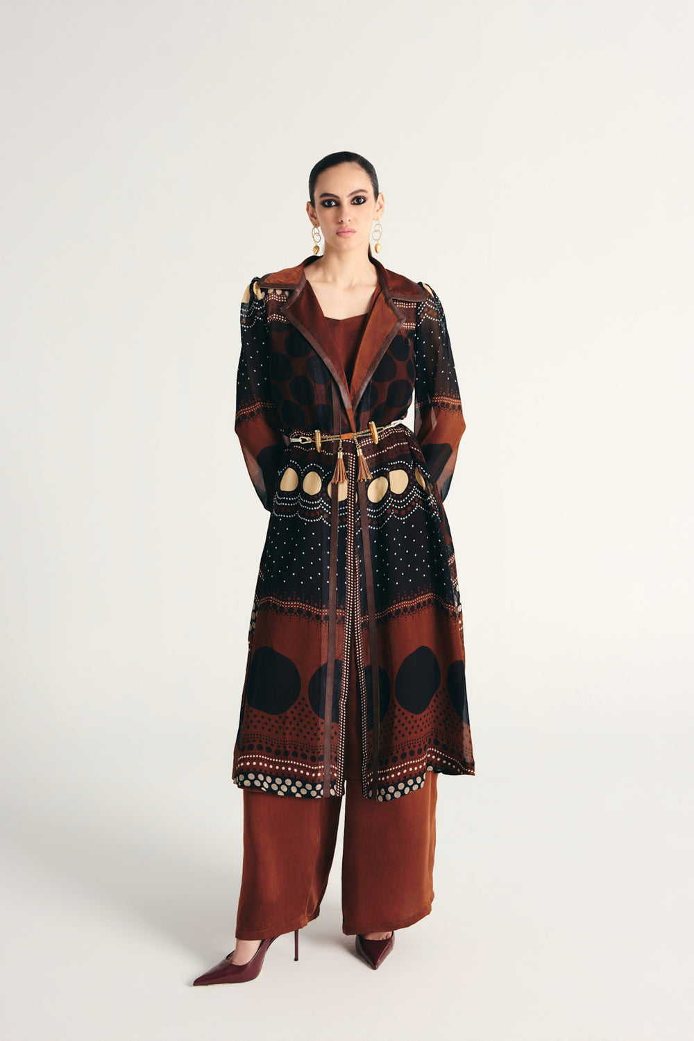 Ruwaida Trench Coat Set
