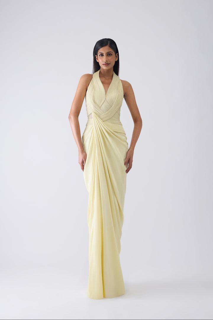 Metallic Moulded Gown