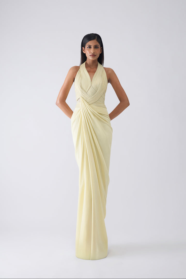 Metallic Corded Cape and Skirt