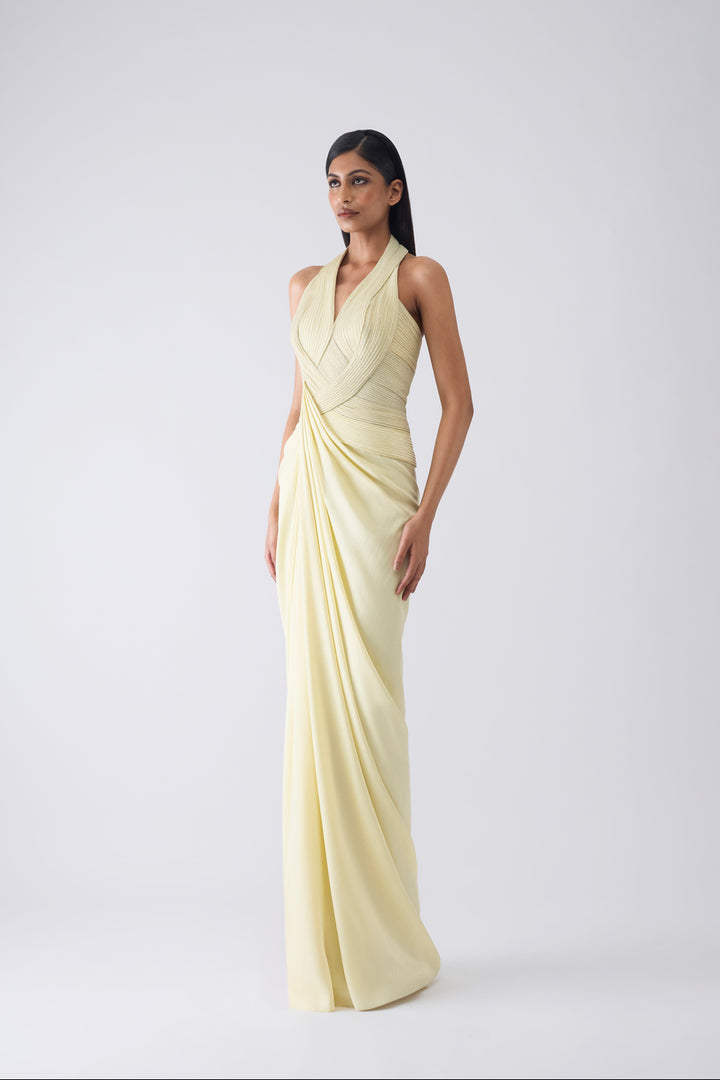Metallic Corded Cape and Skirt