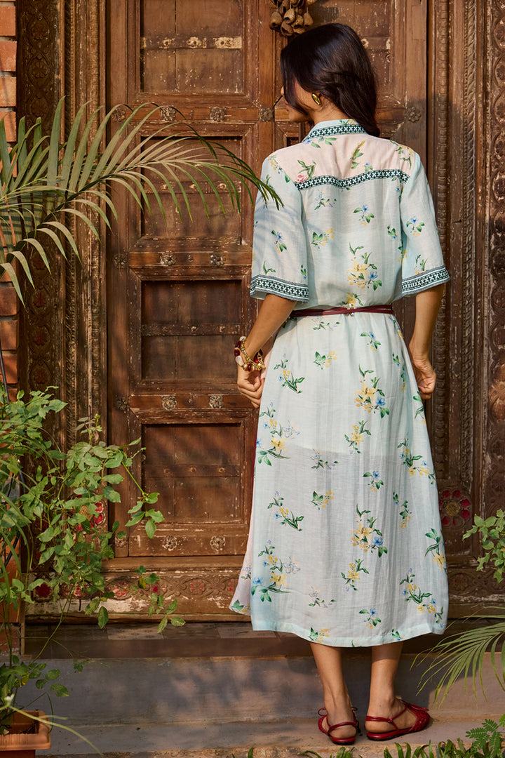 Ciel & Rosé Floral Shirt Dress