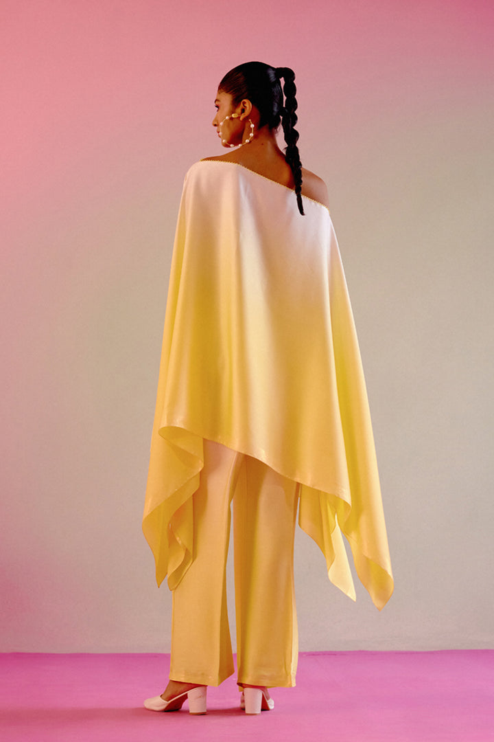 Sunny Yellow Ombre Flowy Co-ord Set
