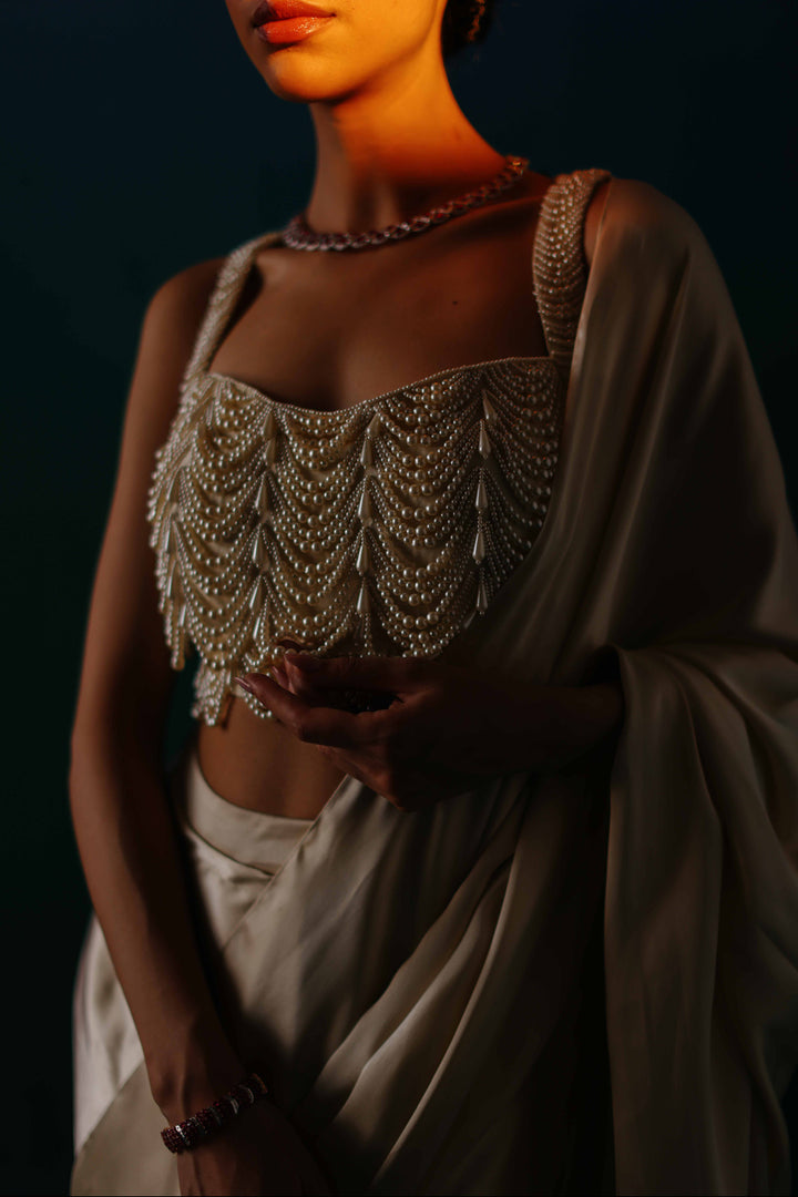 The White Goddess Drape Saree