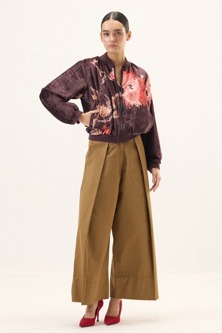 Plum Blossom Bomber Jacket
