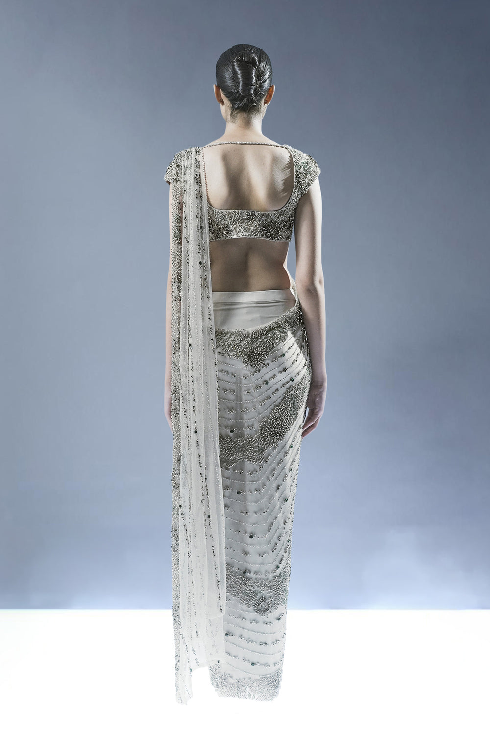Aurora Cascade Saree