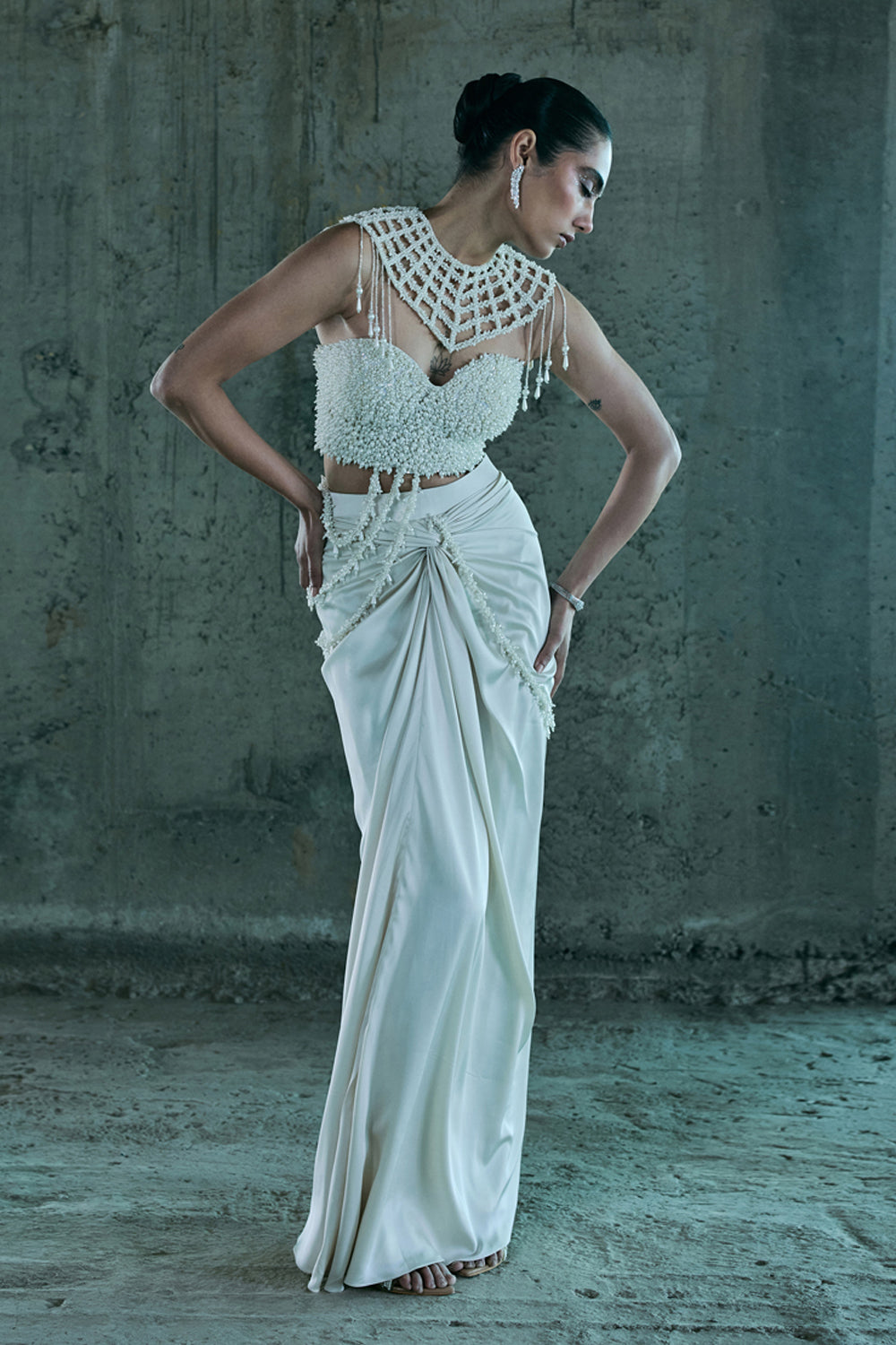 Ivory Corset & Skirt Set