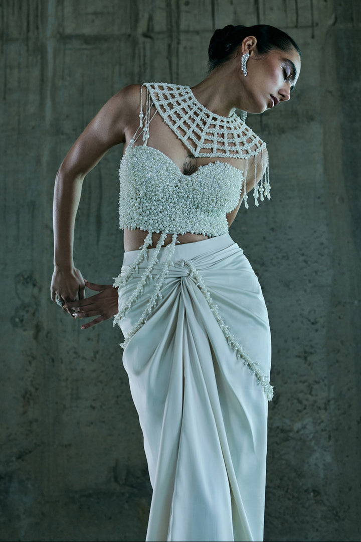 Ivory Corset & Skirt Set