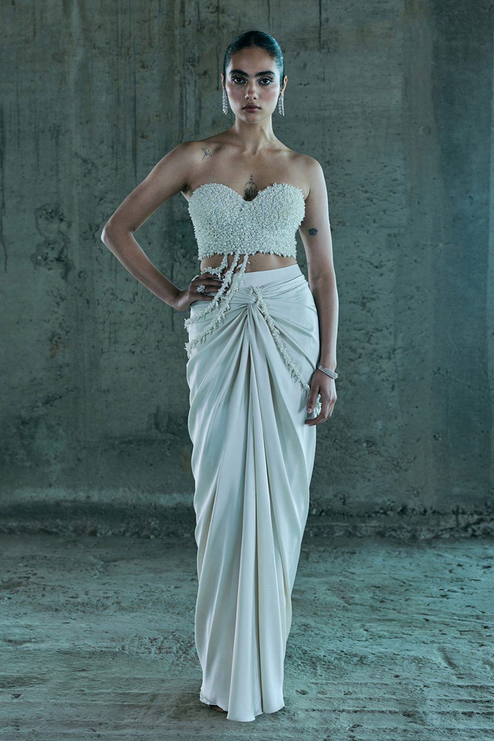 Ivory Corset & Skirt Set