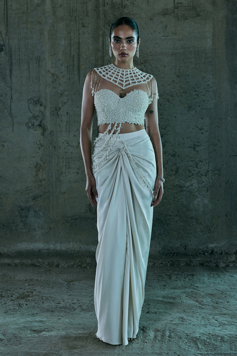 Ivory Corset & Skirt Set