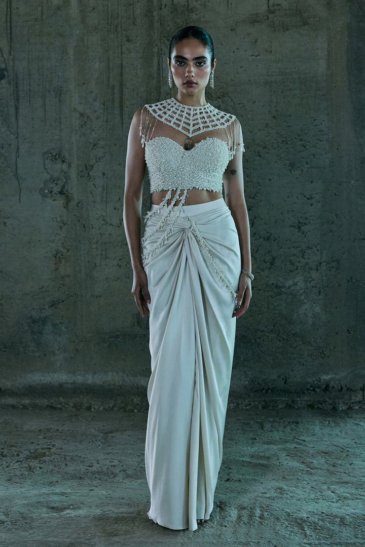 Ivory Corset & Skirt Set