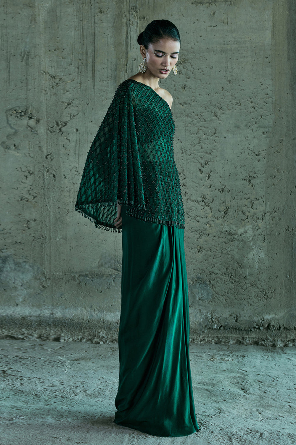 Emerald Green Cape Set