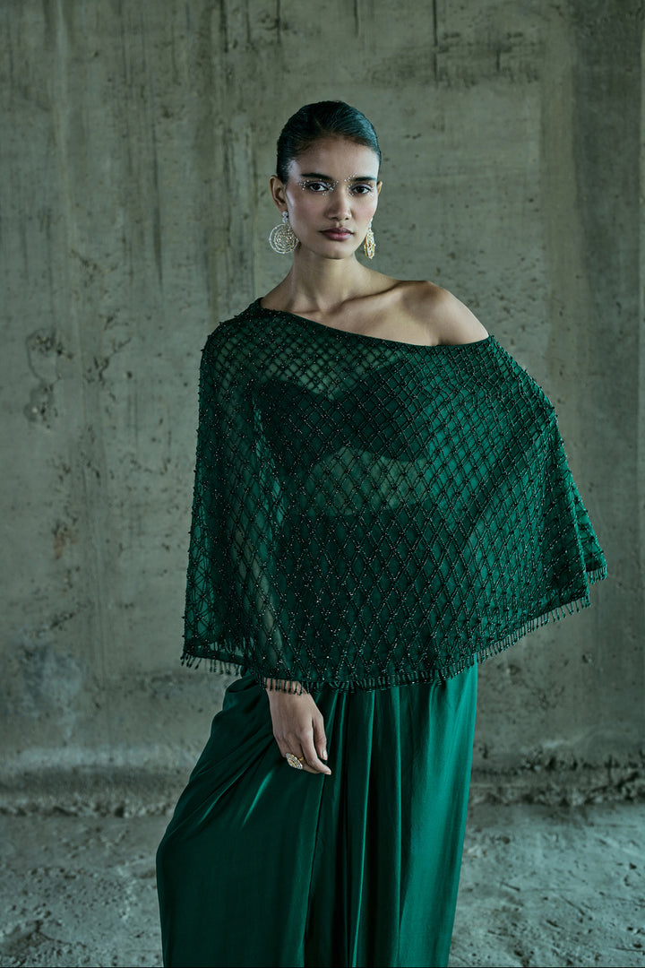 Emerald Green Cape Set
