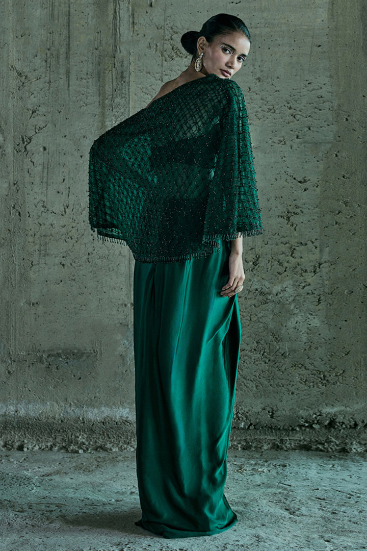 Emerald Green Cape Set