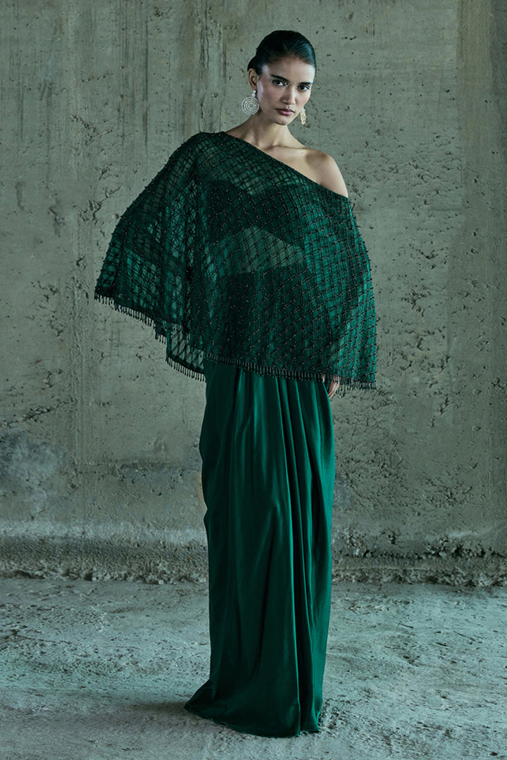 Emerald Green Cape Set