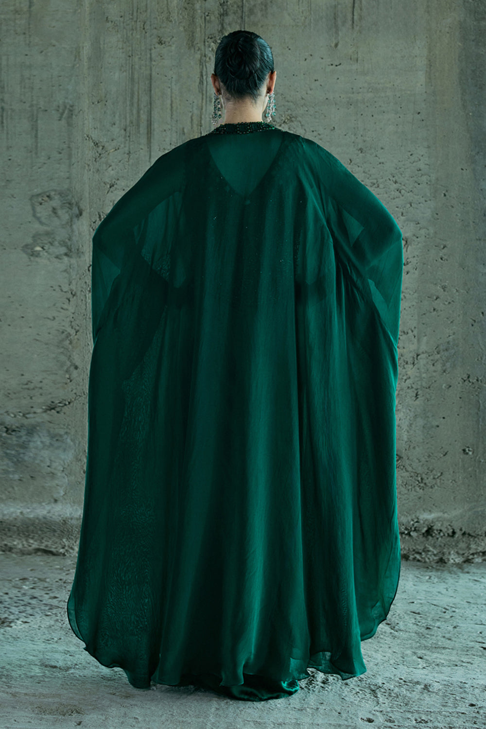 Emerald Green Jacket & Skirt Set