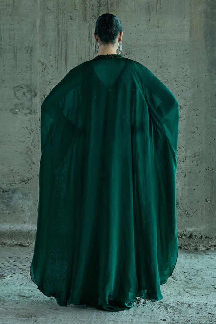 Emerald Green Jacket & Skirt Set