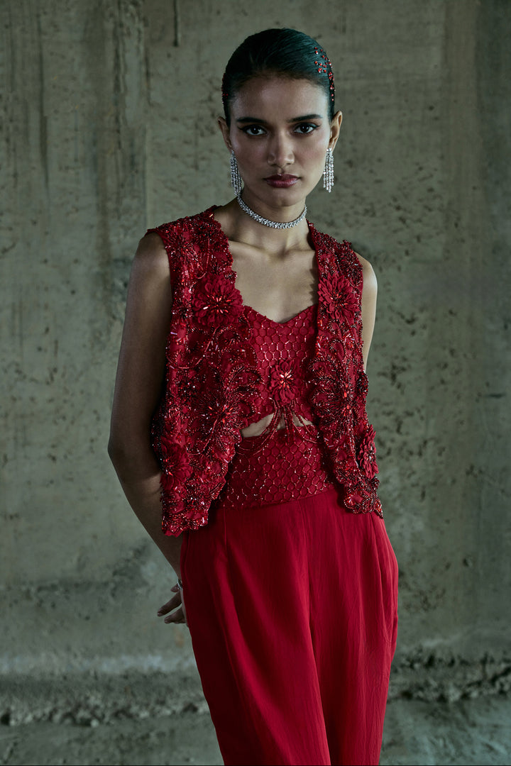 Red Jacket Set