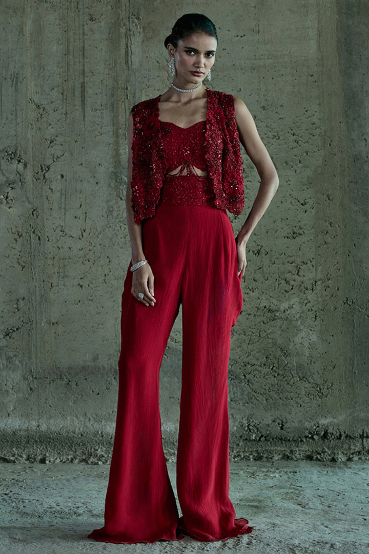 Red Jacket Set