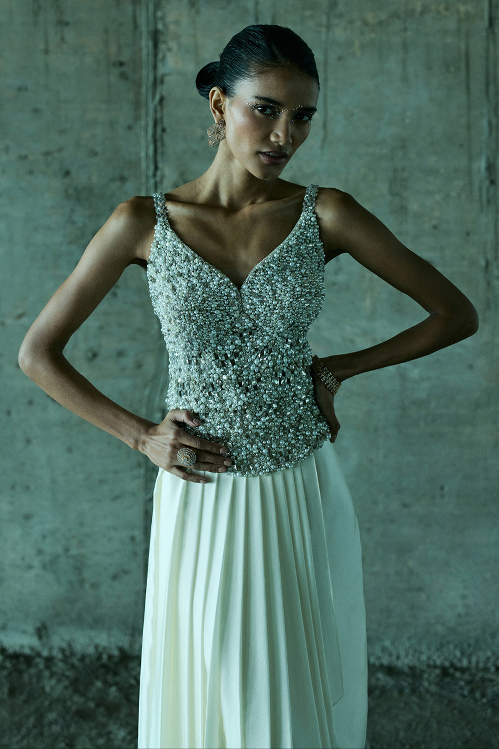 Ivory Corset & Skirt Set