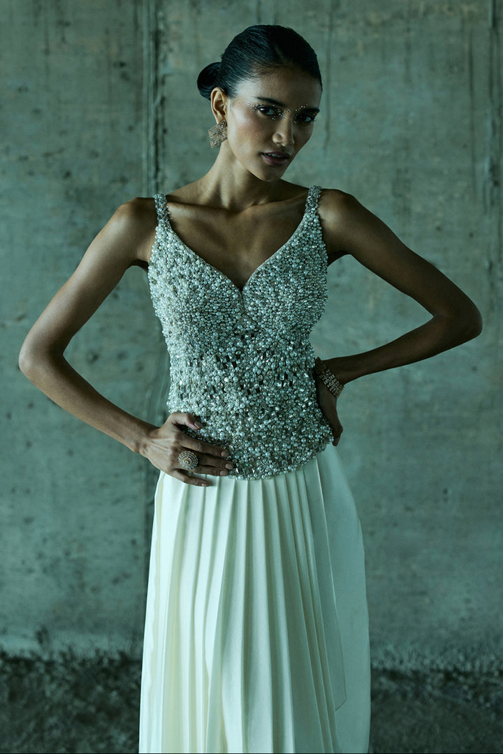 Ivory Corset & Skirt Set