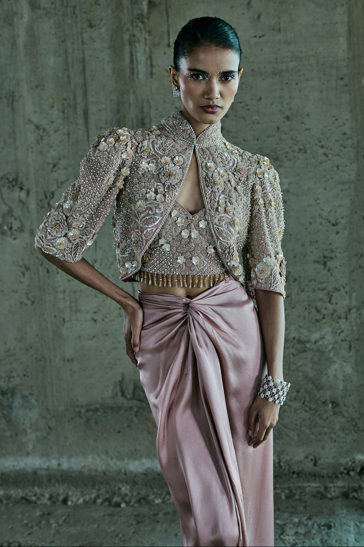 Rose Gold Jacket Set