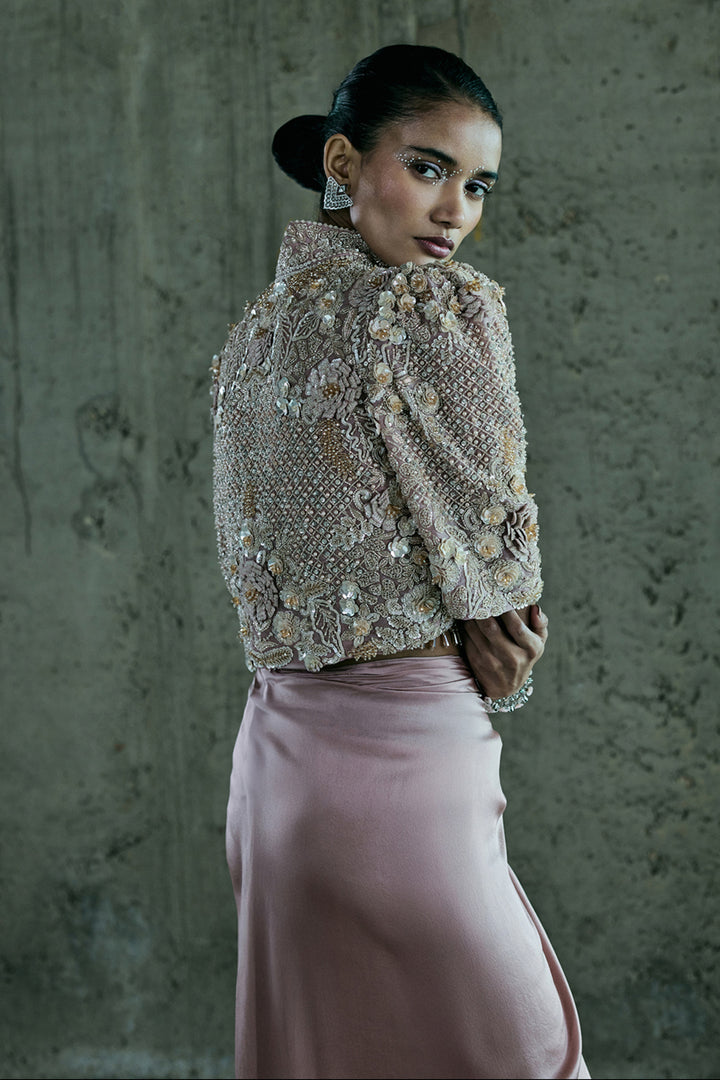 Rose Gold Jacket Set