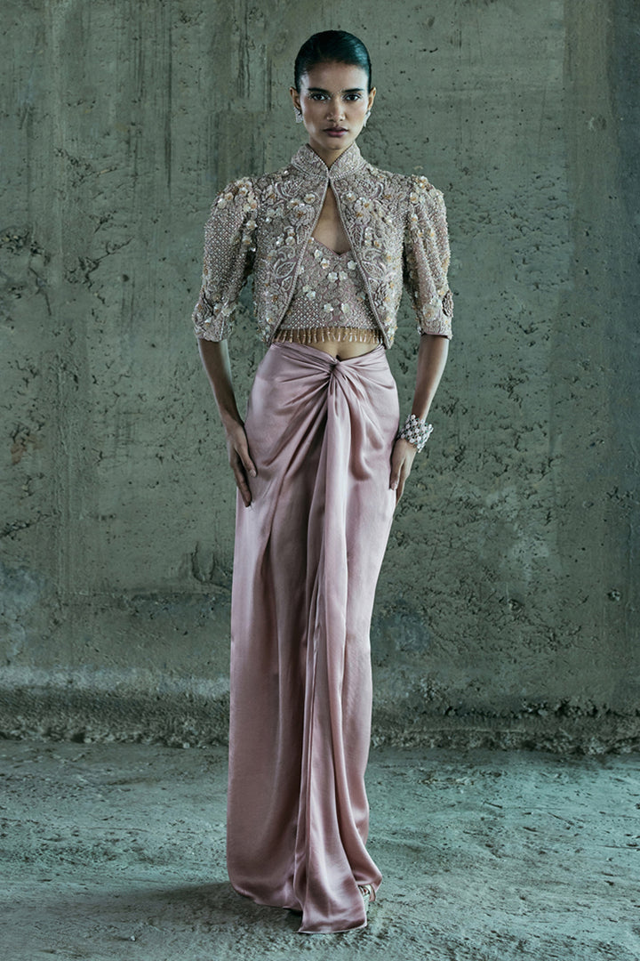 Rose Gold Jacket Set