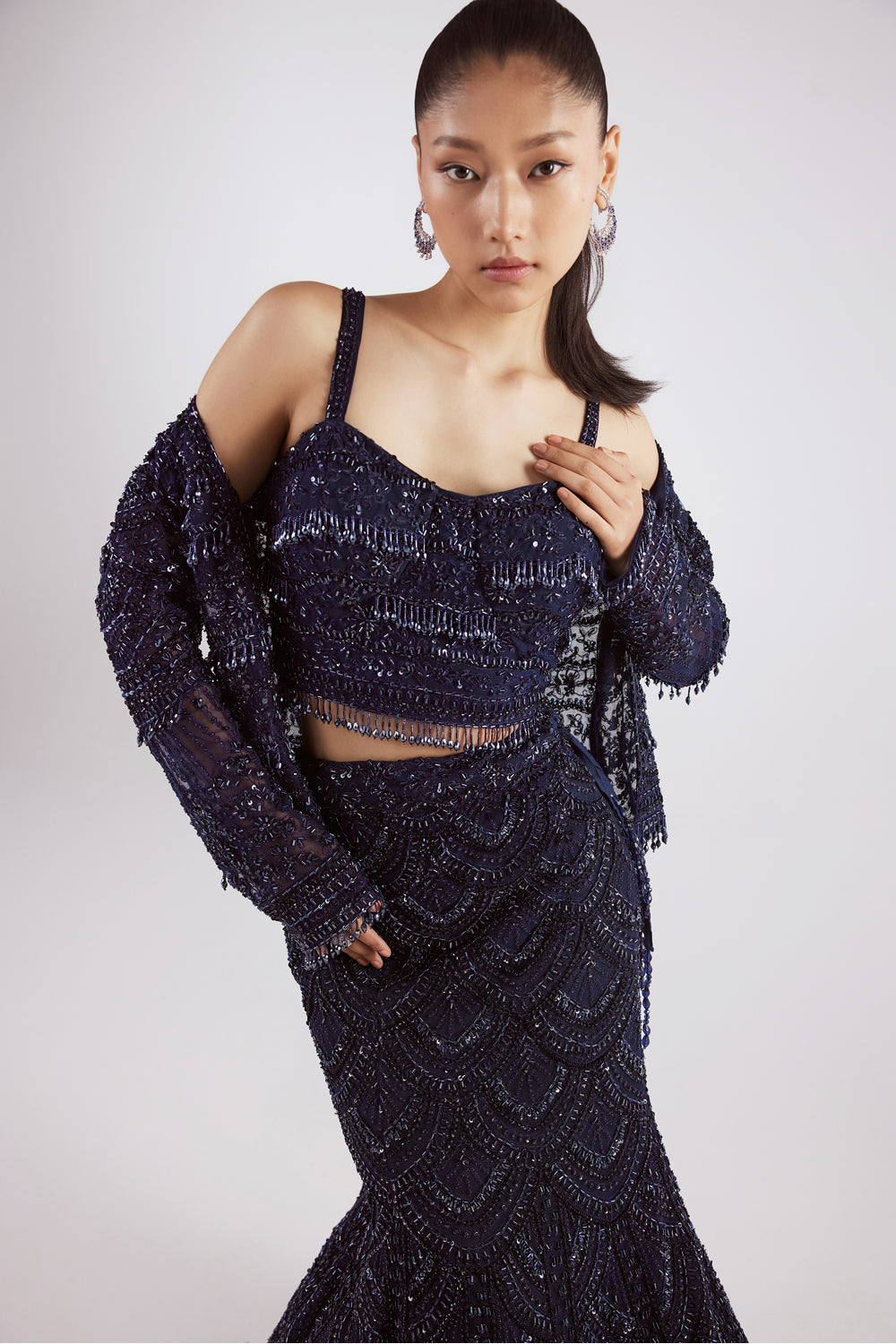 fish cut short dress Fish Printed Knitted Short Slip Dress Women Sexy... From Zorastore, Rs.3,044.17