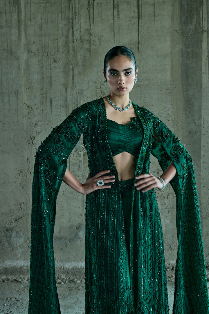 Emerald Green Jacket Set