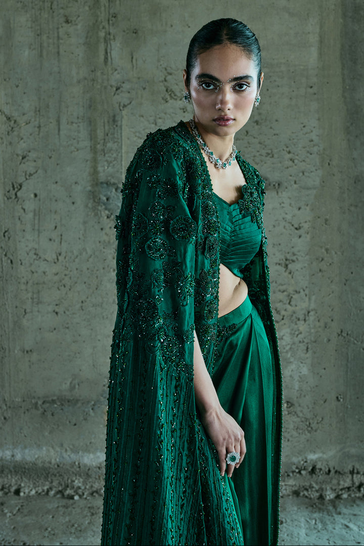 Emerald Green Jacket Set