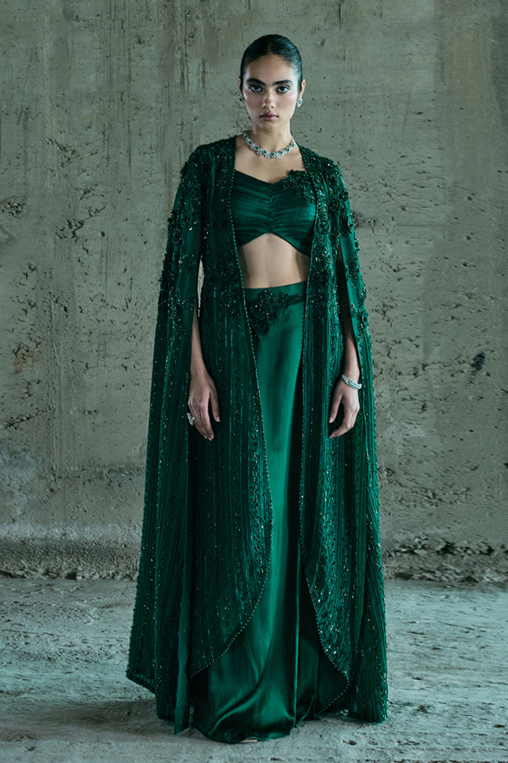 Emerald Green Jacket Set