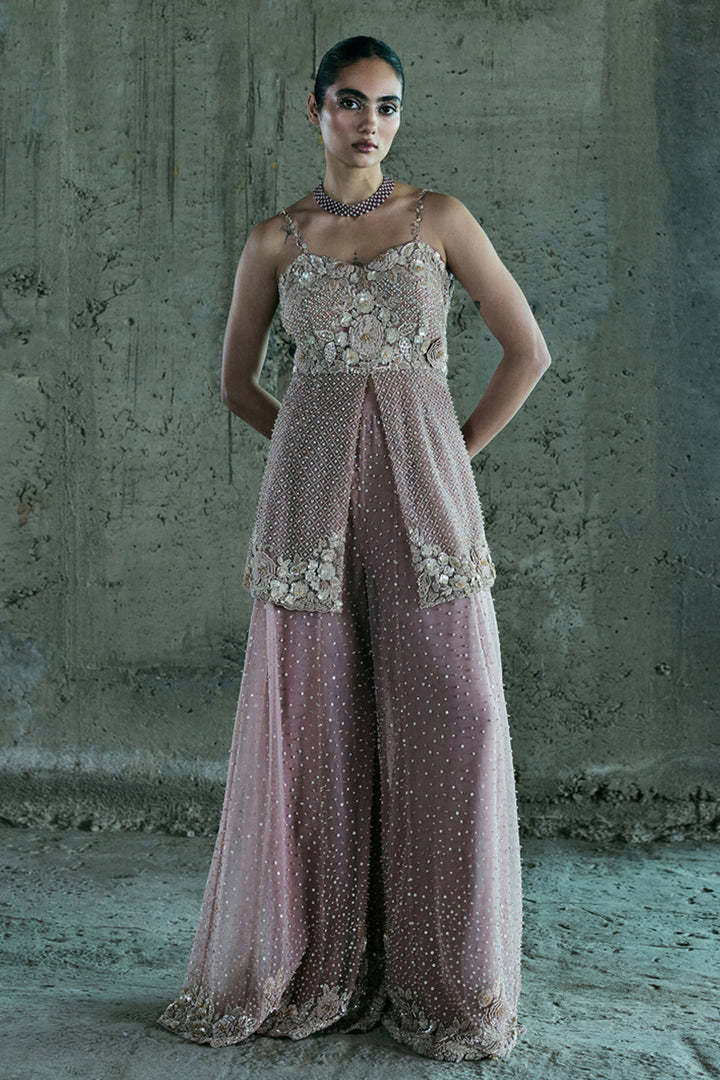 Rose Gold Sharara Set