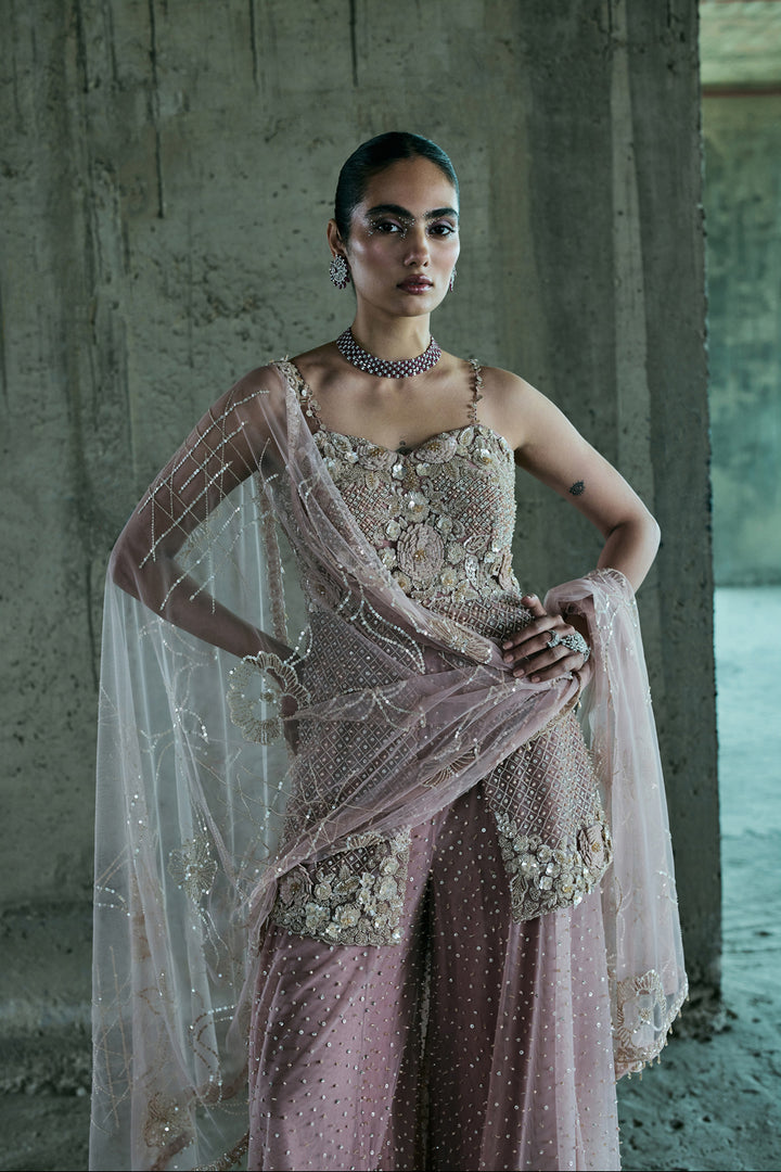 Rose Gold Sharara Set