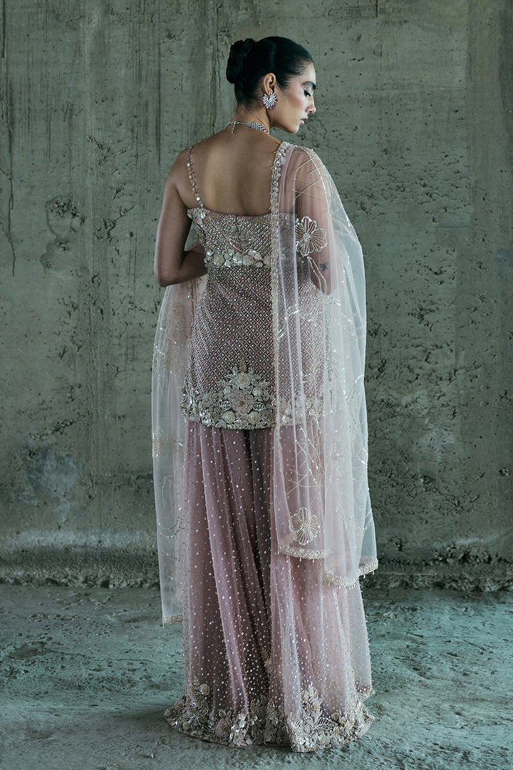 Rose Gold Sharara Set