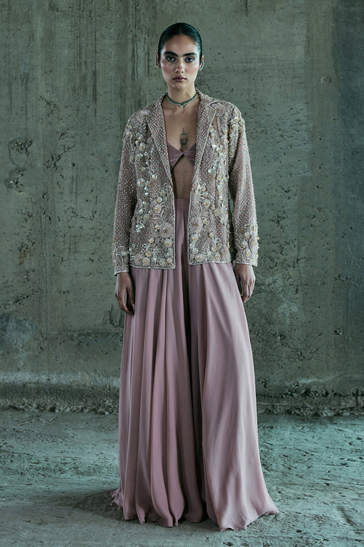 Rose Gold Jacket Set