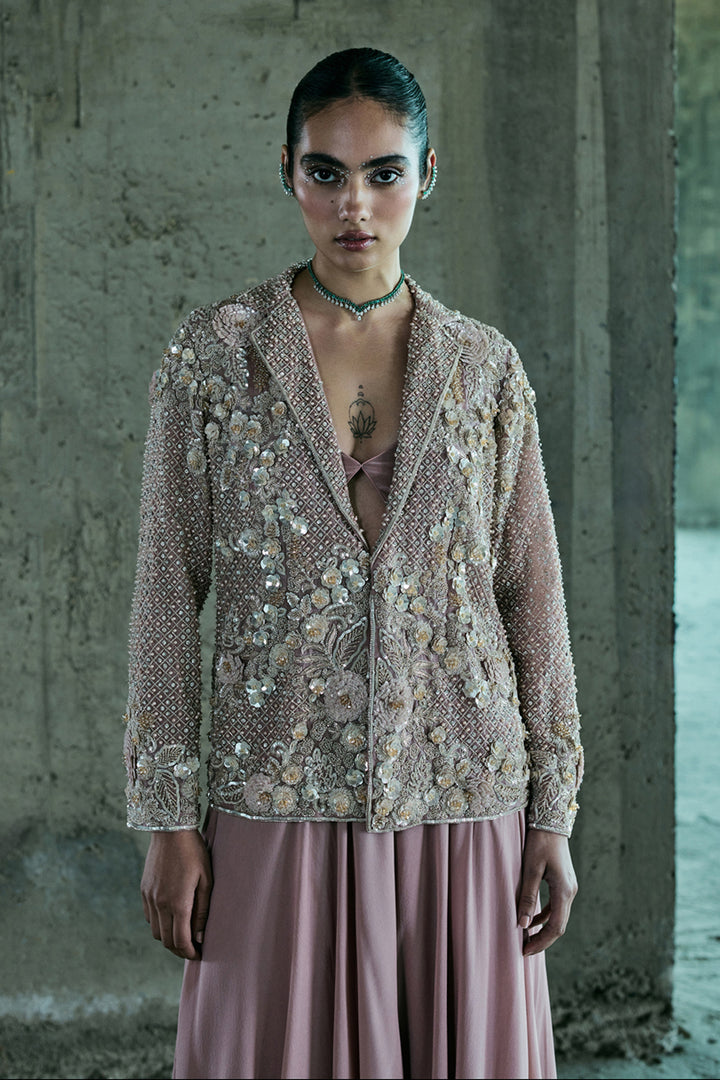 Rose Gold Jacket Set