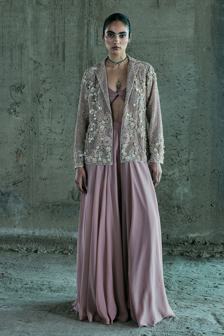 Rose Gold Jacket Set