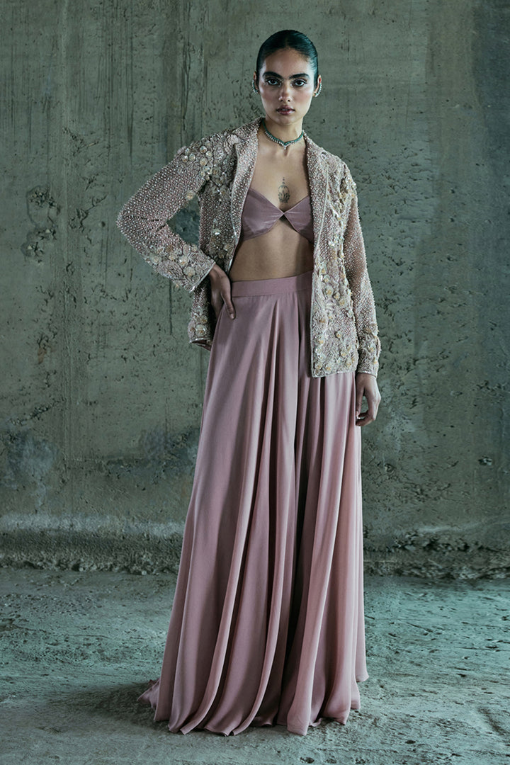 Rose Gold Jacket Set