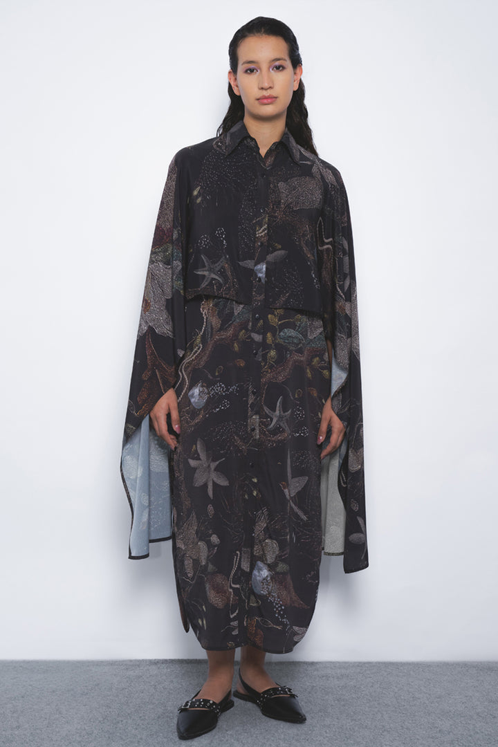 Manto Shirt Dress in Silva Print
