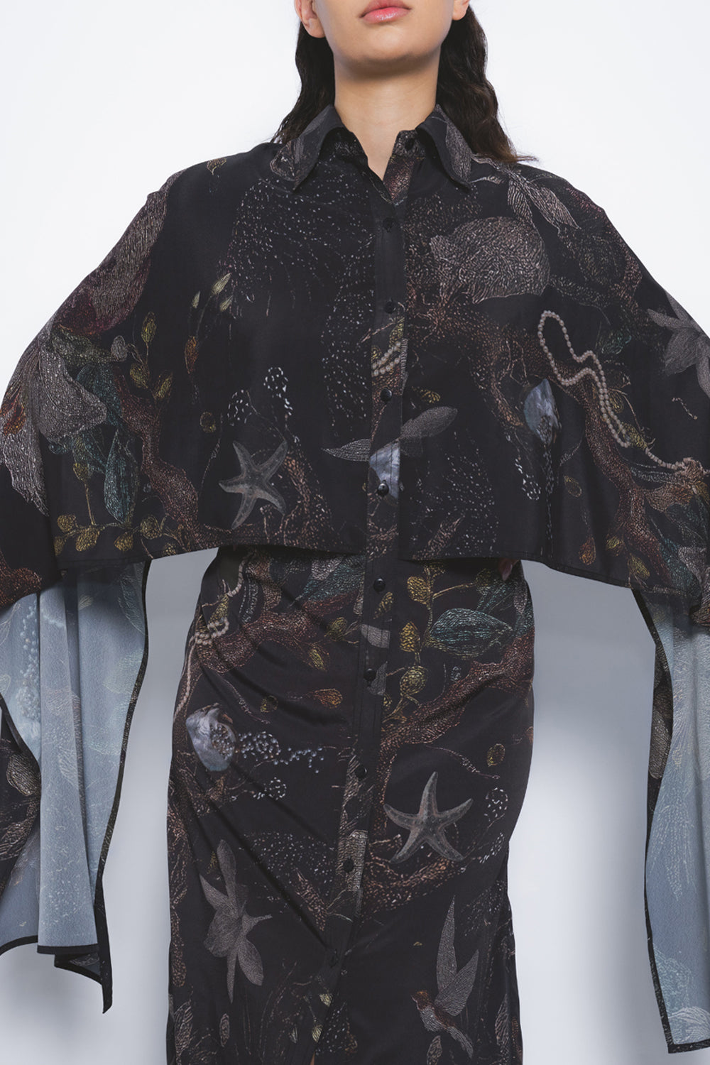 Manto Shirt Dress in Silva Print