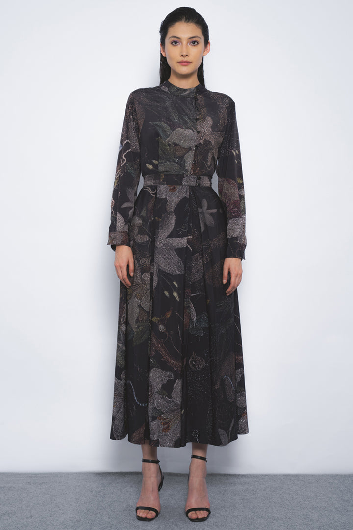 Wrap Dress in Silva Print