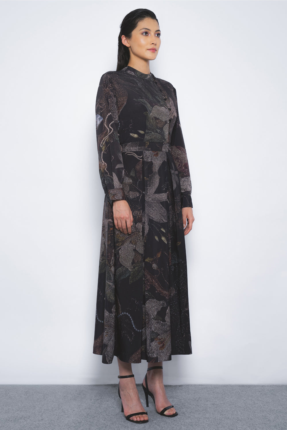 Wrap Dress in Silva Print