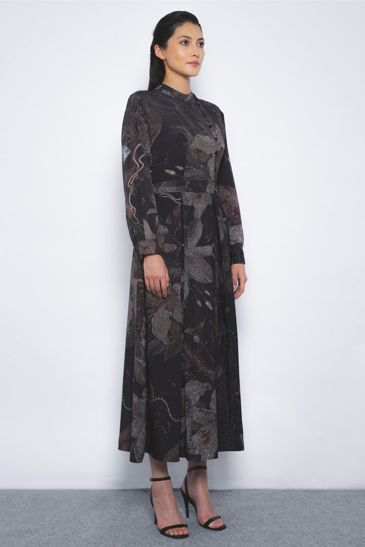 Wrap Dress in Silva Print