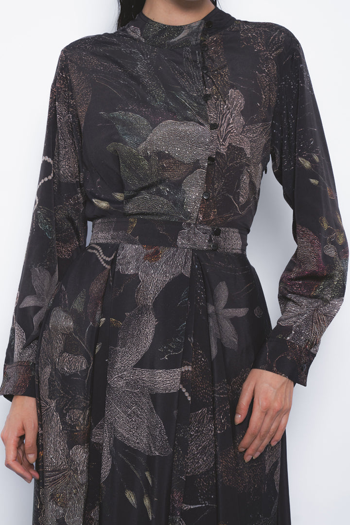 Wrap Dress in Silva Print