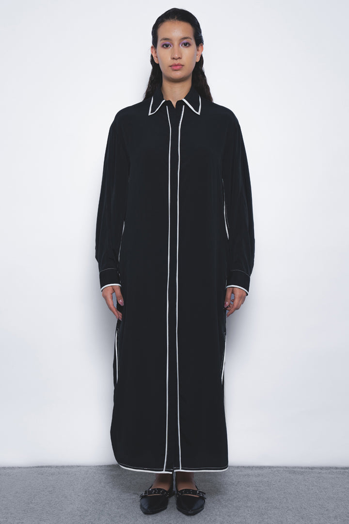 Elian Crepe Shirt Dress